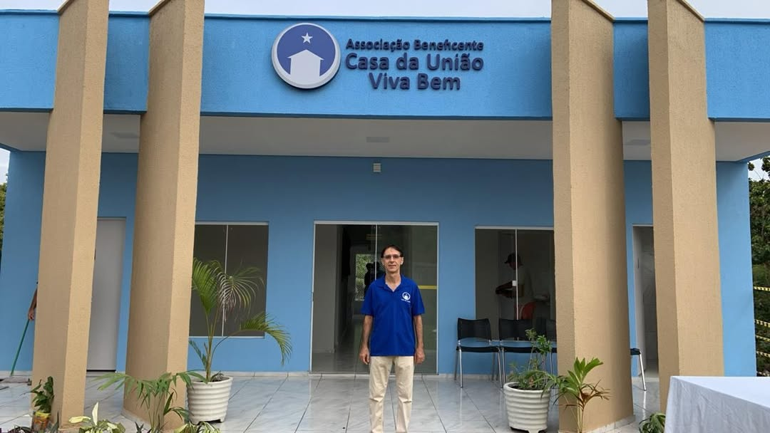 Fachada da Associação Beneficente Casa da União Viva Bem
